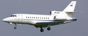 FALCON 900: Privačiu lėktuvu nuoma