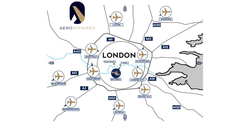Londonas Lutonas : privačių lėktuvų nuoma