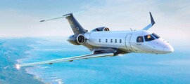 Jet privé Learjet 75 siège en cuir blanc