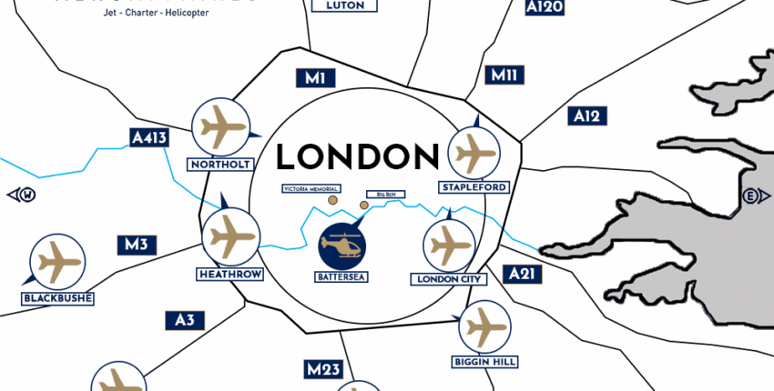 Paryžius - Londonas: privataus lėktuvo nuoma