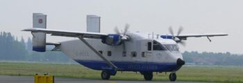 location jet privé: METRO III en vol, ciel partiellement nuageux.