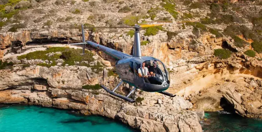 Palma – Ibiza: Pervežimas sraigtasparniu