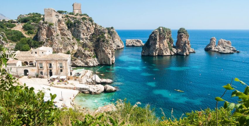 Sicilija: pervežimas sraigtasparniu