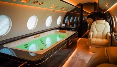 Džakuzi laive ir ypatingas komfortas: Global 8000 iš Bombardier įsitvirtino kaip prestižiškiausias ir efektyviausias verslo lėktuvas pasaulyje